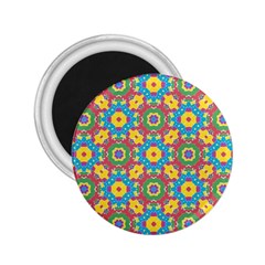 Geometric Multicolored Print 2 25  Magnets by dflcprints