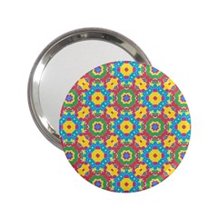 Geometric Multicolored Print 2 25  Handbag Mirrors by dflcprints