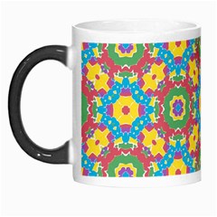 Geometric Multicolored Print Morph Mugs by dflcprints