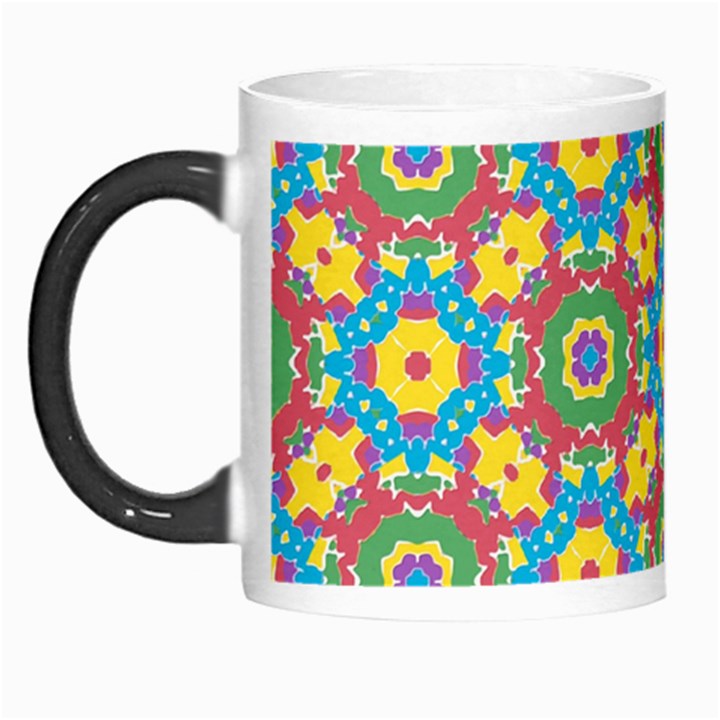 Geometric Multicolored Print Morph Mugs