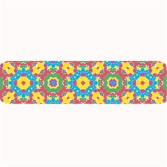 Geometric Multicolored Print Large Bar Mats by dflcprints