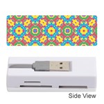 Geometric Multicolored Print Memory Card Reader (Stick)  Front