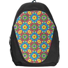 Geometric Multicolored Print Backpack Bag by dflcprints