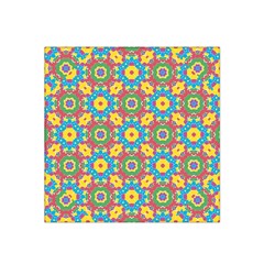 Geometric Multicolored Print Satin Bandana Scarf by dflcprints