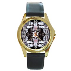 Army Brothers In Arms 3d Round Gold Metal Watch by 3Dbjvprojats