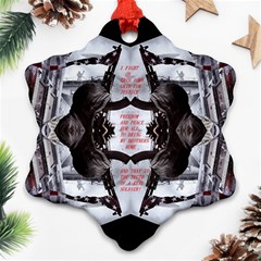 Army Brothers In Arms 3d Snowflake Ornament (two Sides) by 3Dbjvprojats