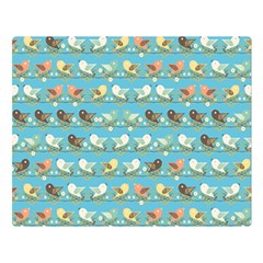 Assorted Birds Pattern Double Sided Flano Blanket (large)  by linceazul