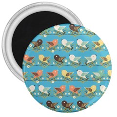 Assorted Birds Pattern 3  Magnets by linceazul