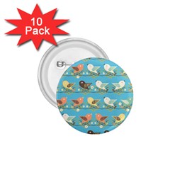 Assorted Birds Pattern 1 75  Buttons (10 Pack) by linceazul