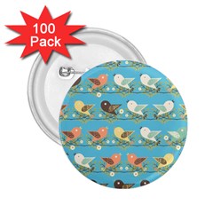 Assorted Birds Pattern 2 25  Buttons (100 Pack)  by linceazul