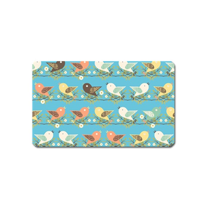 Assorted Birds Pattern Magnet (Name Card)