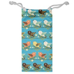 Assorted Birds Pattern Jewelry Bag by linceazul