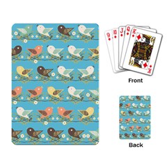 Assorted Birds Pattern Playing Card by linceazul