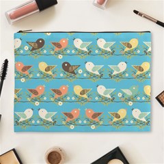 Assorted Birds Pattern Cosmetic Bag (xl) by linceazul