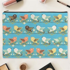 Assorted Birds Pattern Cosmetic Bag (xxxl)  by linceazul