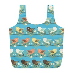 Assorted Birds Pattern Full Print Recycle Bags (l)  by linceazul