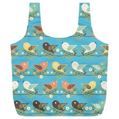 Assorted Birds Pattern Full Print Recycle Bags (l)  by linceazul