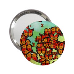 Monarch Butterflies 2 25  Handbag Mirrors by linceazul