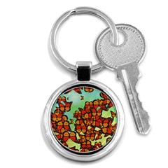 Monarch Butterflies Key Chains (round)  by linceazul