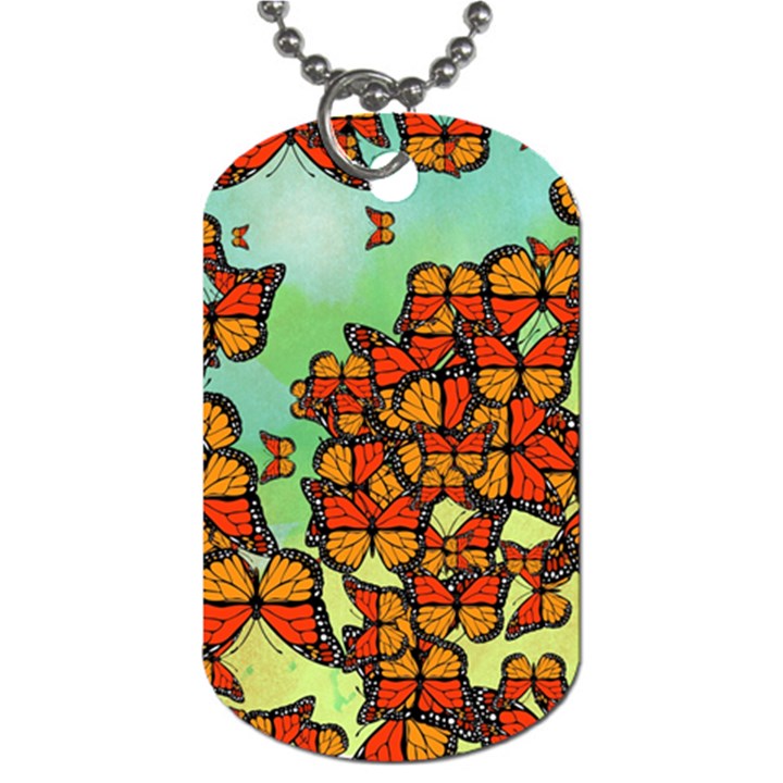 Monarch Butterflies Dog Tag (Two Sides)