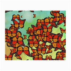 Monarch Butterflies Small Glasses Cloth (2-side) by linceazul