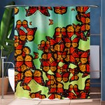 Monarch Butterflies Shower Curtain 60  x 72  (Medium)  60 x72  Curtain