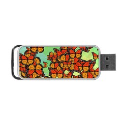 Monarch Butterflies Portable Usb Flash (two Sides) by linceazul