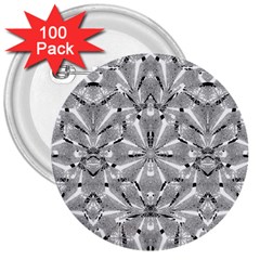 Modern Oriental Ornate 3  Buttons (100 Pack)  by dflcprints