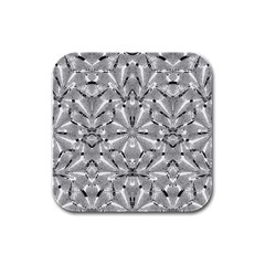 Modern Oriental Ornate Rubber Square Coaster (4 Pack)  by dflcprints