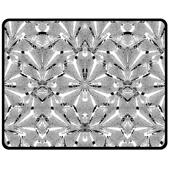 Modern Oriental Ornate Fleece Blanket (Medium) 