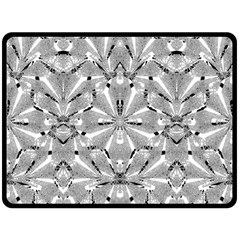 Modern Oriental Ornate Double Sided Fleece Blanket (large)  by dflcprints