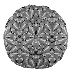 Modern Oriental Ornate Large 18  Premium Flano Round Cushions by dflcprints