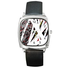 Art Square Metal Watch by Valentinaart