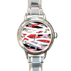 Art Round Italian Charm Watch by Valentinaart