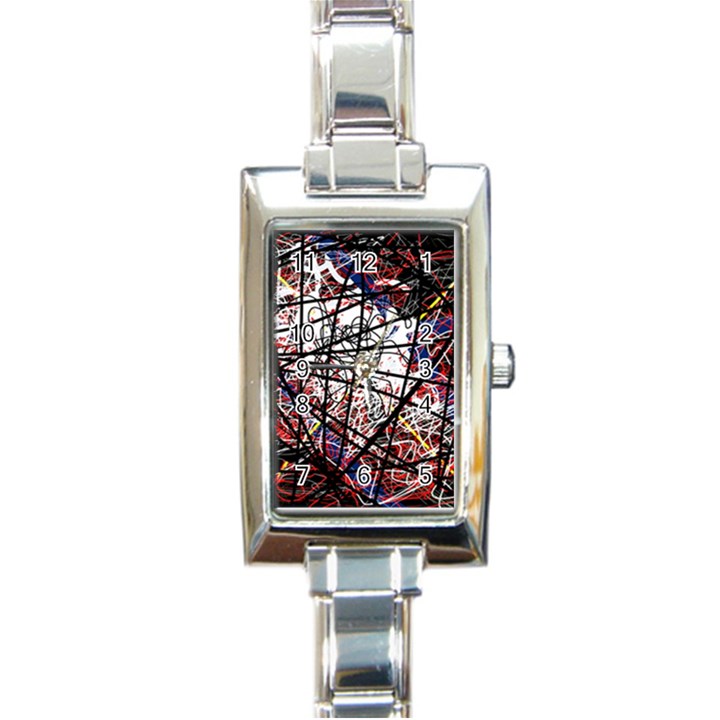 Art Rectangle Italian Charm Watch