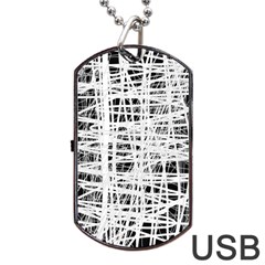 Art Dog Tag Usb Flash (two Sides) by Valentinaart