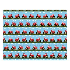 Toy Tractor Pattern Double Sided Flano Blanket (large) 