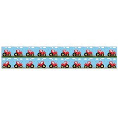 Toy Tractor Pattern Flano Scarf (large)