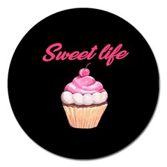 Sweet Life Magnet 5  (round) by Valentinaart