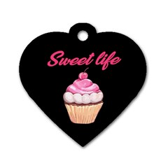 Sweet Life Dog Tag Heart (two Sides) by Valentinaart