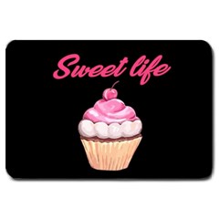 Sweet Life Large Doormat  by Valentinaart