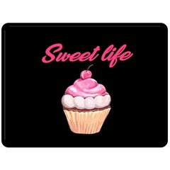 Sweet Life Double Sided Fleece Blanket (large)  by Valentinaart