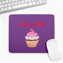 Sweet Life Large Mousepads by Valentinaart