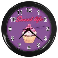 Sweet Life Wall Clocks (black) by Valentinaart