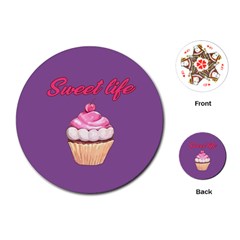 Sweet Life Playing Cards (round)  by Valentinaart