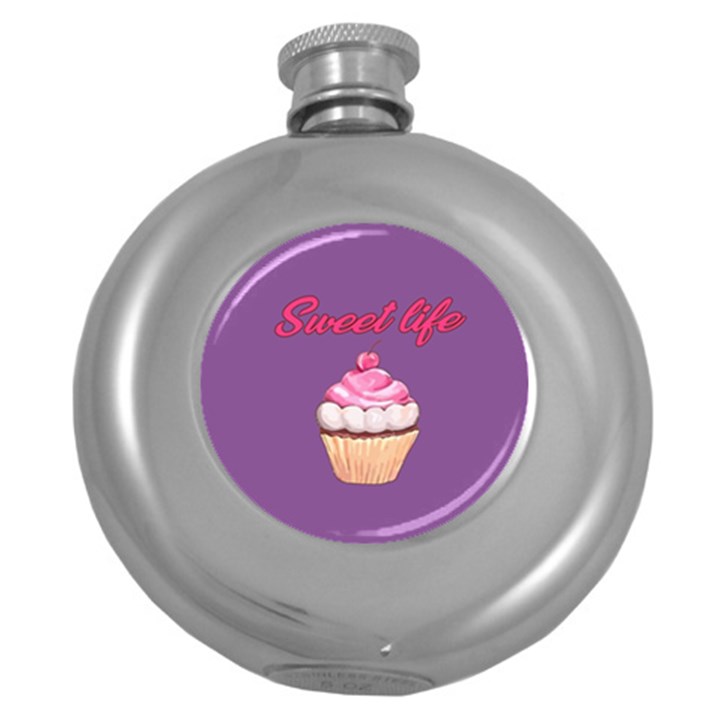 Sweet life Round Hip Flask (5 oz)