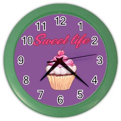 Sweet Life Color Wall Clocks by Valentinaart