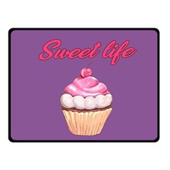 Sweet Life Fleece Blanket (small) by Valentinaart