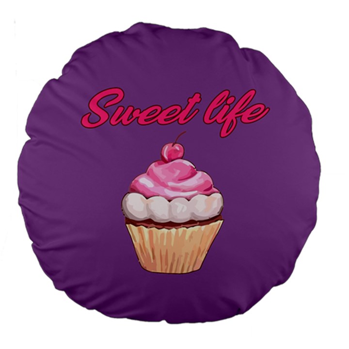 Sweet life Large 18  Premium Round Cushions