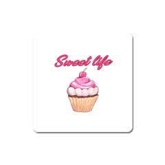 Sweet Life Square Magnet by Valentinaart